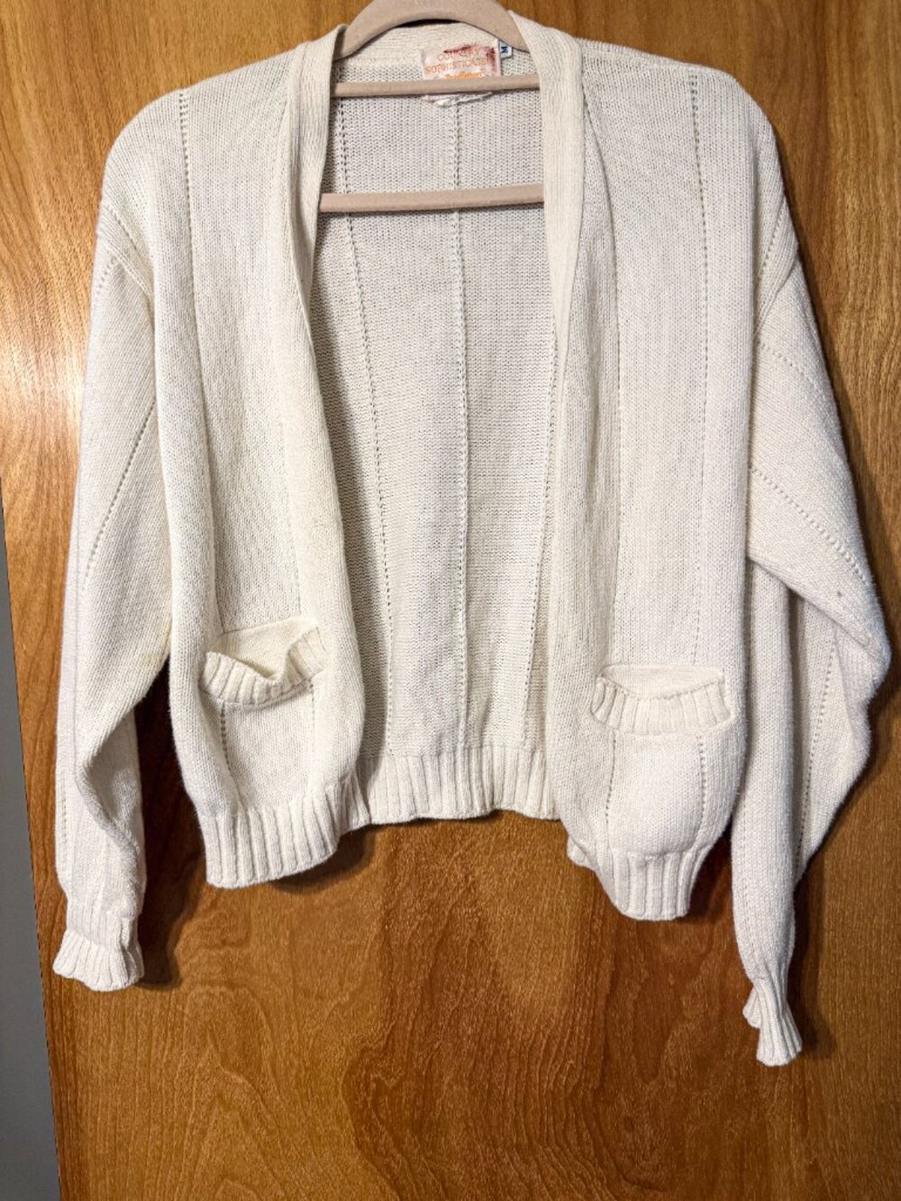 Vintage Country Sophisticates by Pendleton Cream Cardigan Wool Sweater